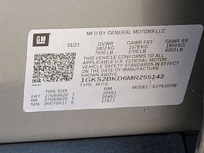 2021 GMC Yukon SLT