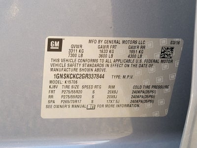 2016 Chevrolet Tahoe LTZ