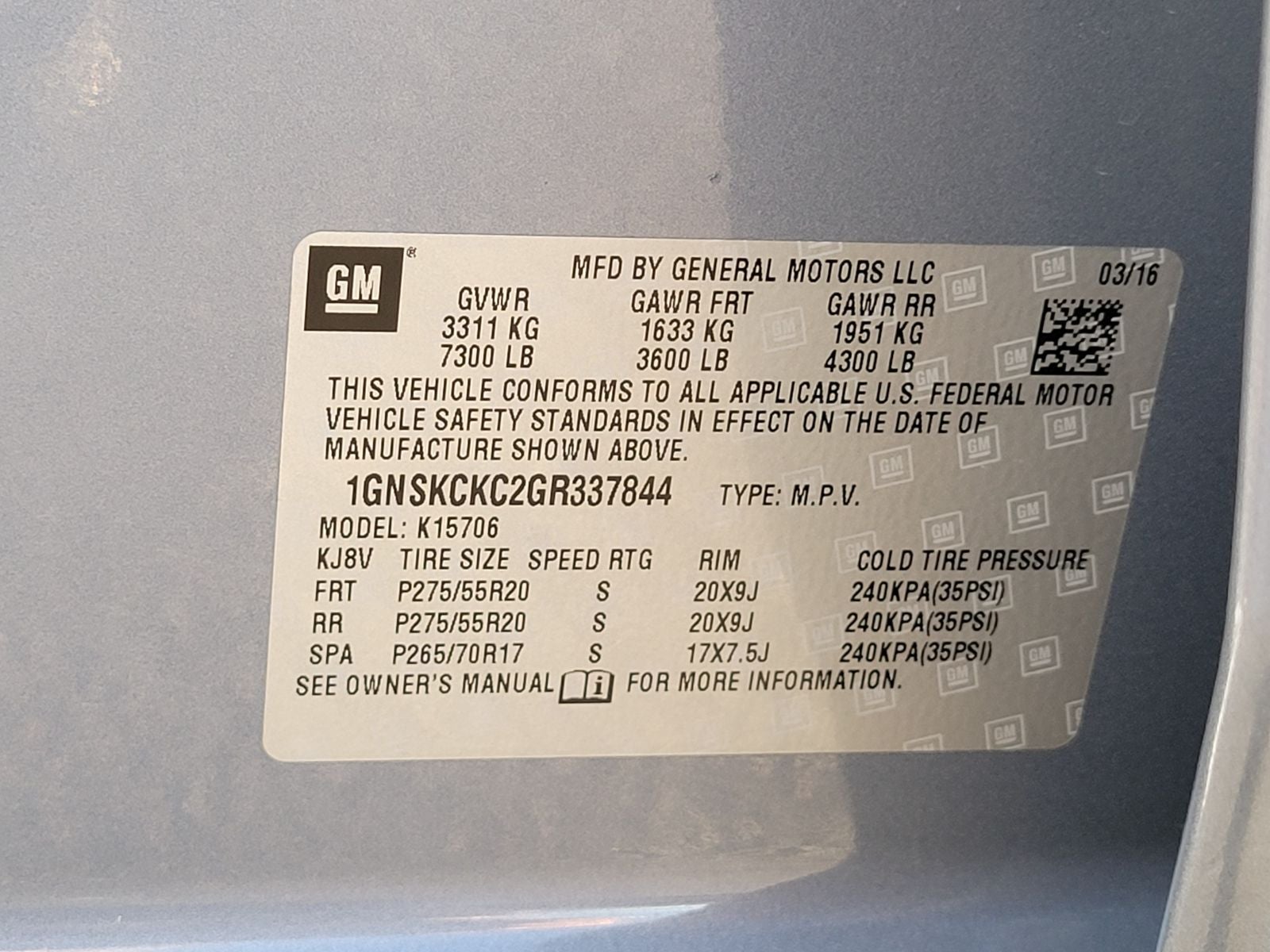 2016 Chevrolet Tahoe LTZ