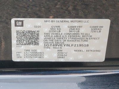 2020 GMC Sierra 3500HD AT4