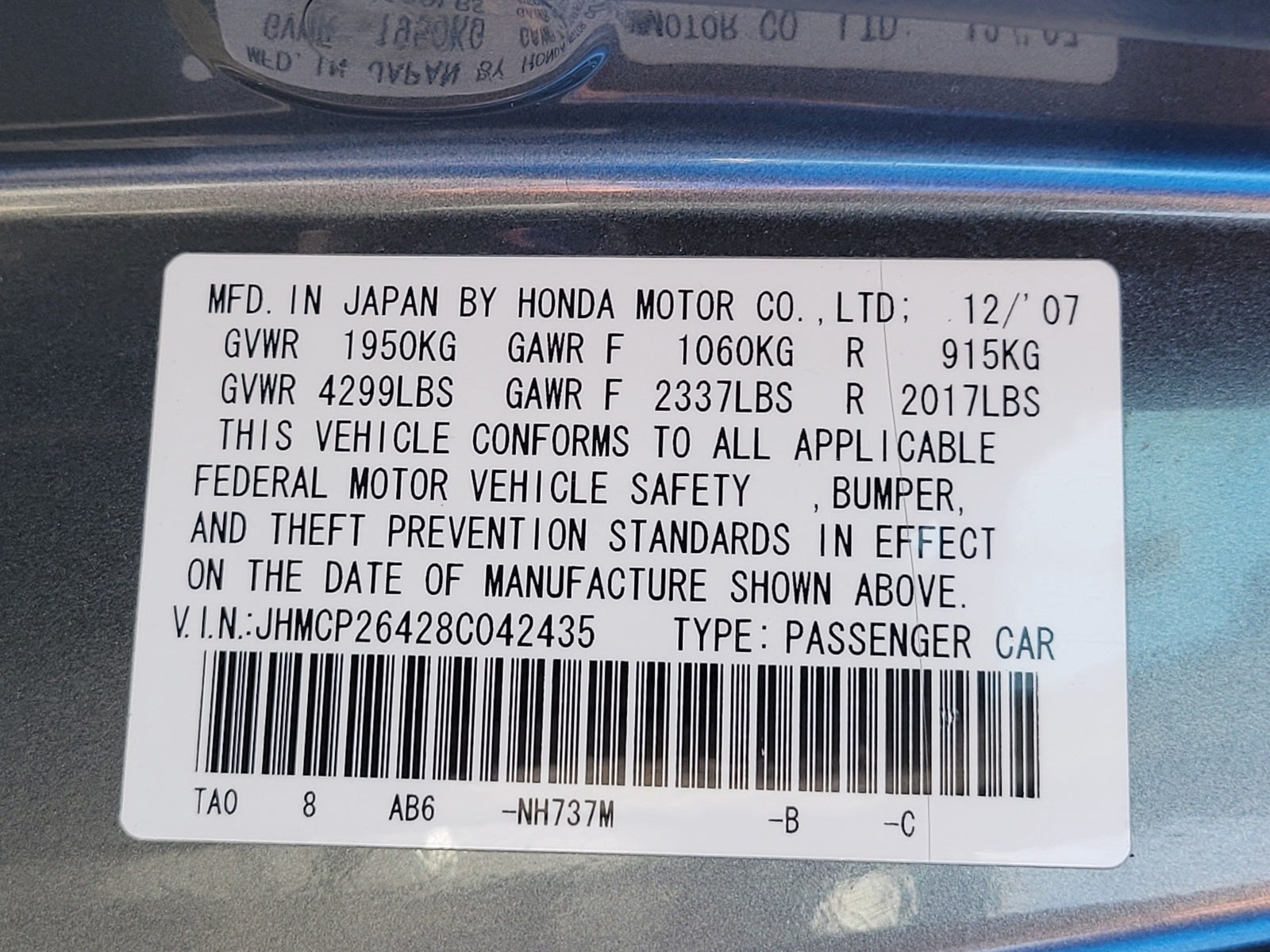 2008 Honda Accord LX-P 2.4