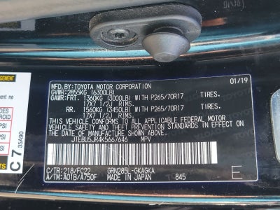 2019 Toyota 4Runner TRD Off-Road