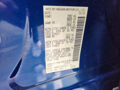 2016 Nissan Titan XD Platinum Reserve