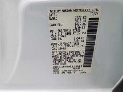 2023 Nissan Frontier PRO-4X