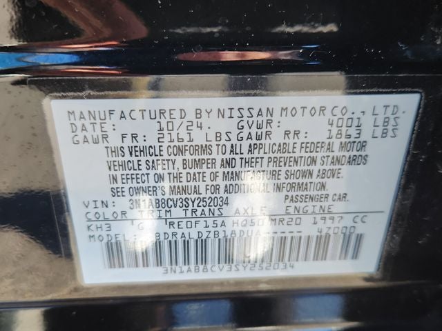 2025 Nissan Sentra SV