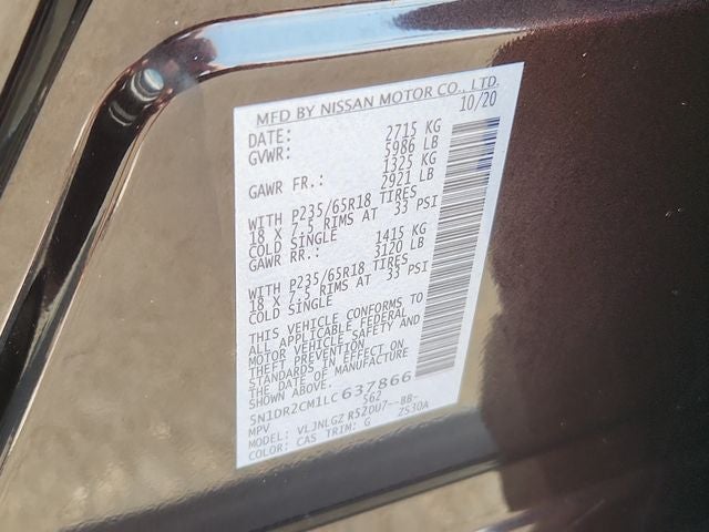 2020 Nissan Pathfinder SL