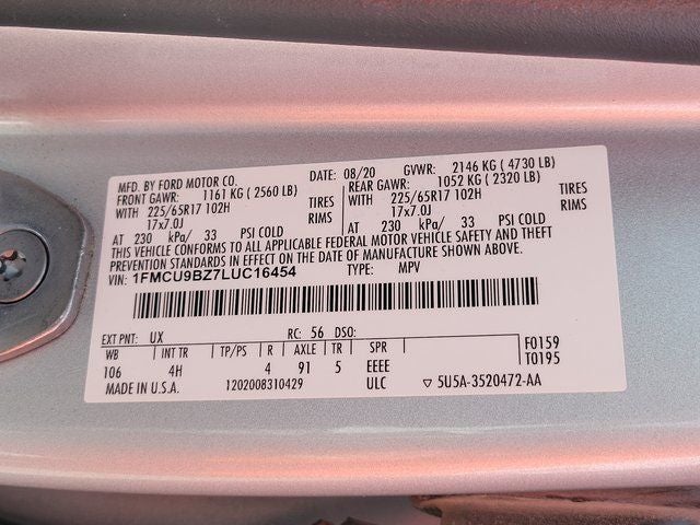 2020 Ford Escape SE Sport Hybrid