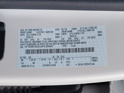 2018 Ford F-150 Platinum