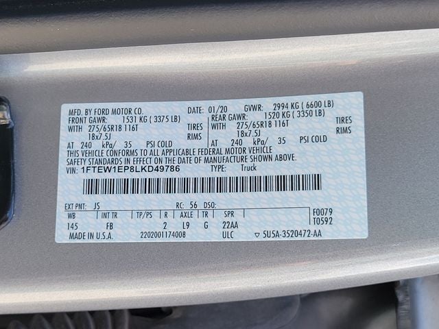 2020 Ford F-150 XLT
