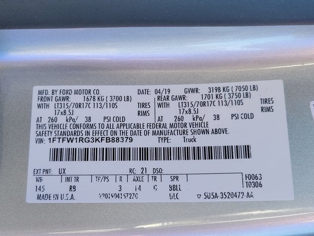 2019 Ford F-150 Raptor