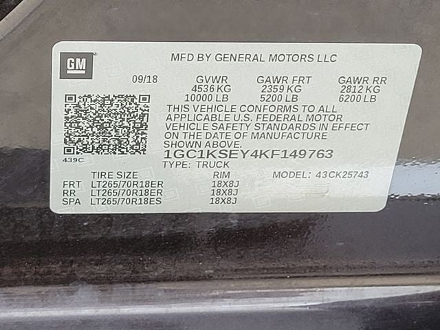 2019 Chevrolet Silverado 2500HD LT