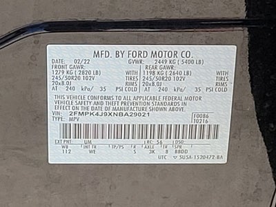 2022 Ford Edge ST Line