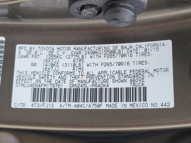 2015 Toyota Tacoma Base V6