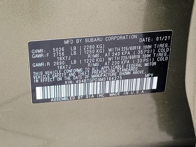 2021 Subaru Outback Touring XT