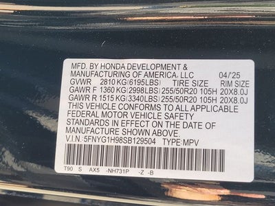 2025 Honda Pilot Black Edition