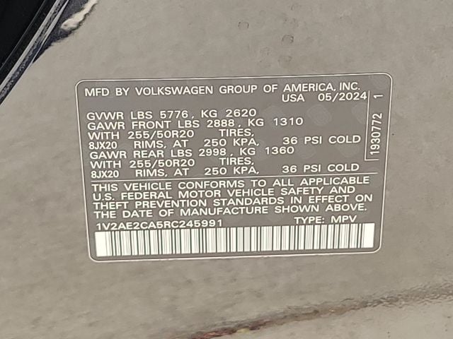 2024 Volkswagen Atlas Cross Sport 2.0T SEL R-Line