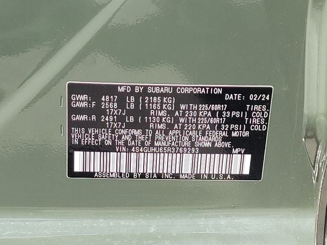 2024 Subaru Crosstrek Wilderness