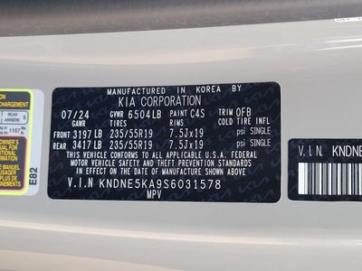2025 Kia Carnival Hybrid SX Prestige