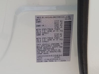 2025 Nissan Frontier S