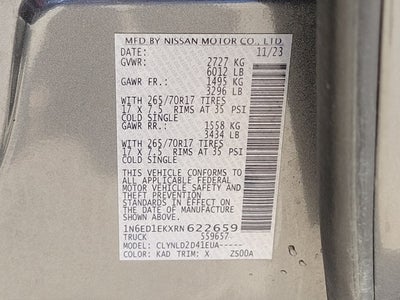 2024 Nissan Frontier PRO-4X