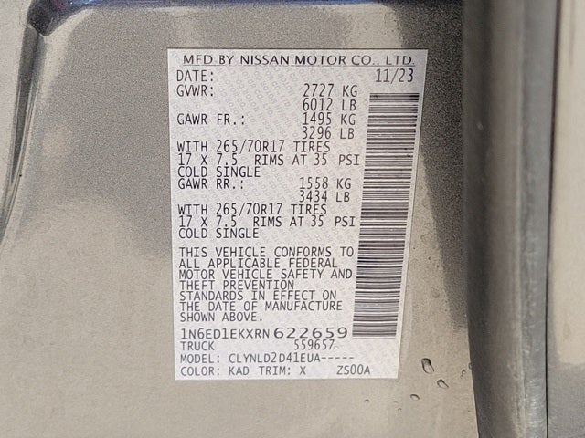 2024 Nissan Frontier PRO-4X