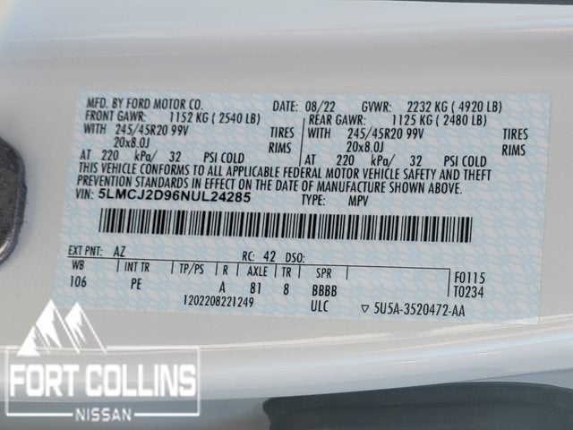 2022 Lincoln Corsair Reserve