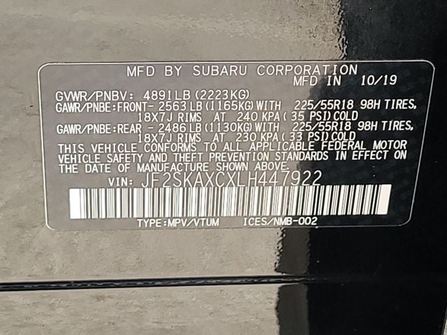 2020 Subaru Forester Touring